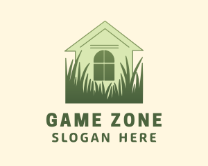 House Garden Grass logo design