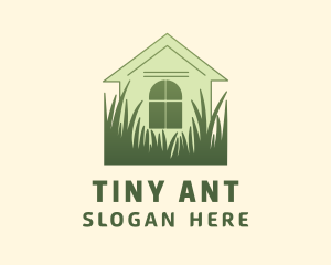 House Garden Grass logo design