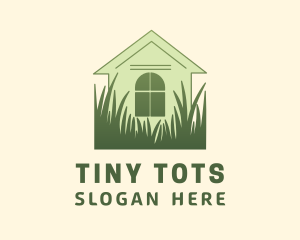 House Garden Grass logo design