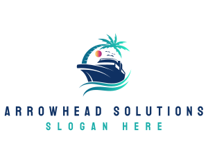 Yacht Beach Travel logo design