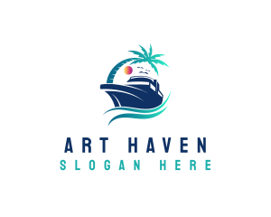 Yacht Beach Travel logo design