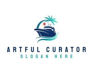 Yacht Beach Travel logo design