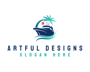 Yacht Beach Travel logo design