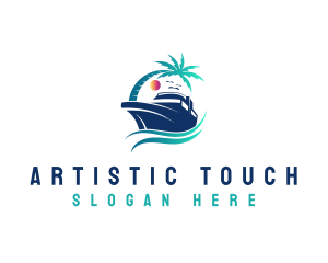 Yacht Beach Travel logo design