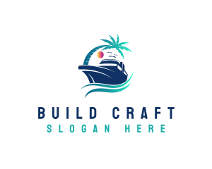 Yacht Beach Travel logo design