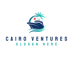 Yacht Beach Travel logo design