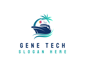 Yacht Beach Travel logo design