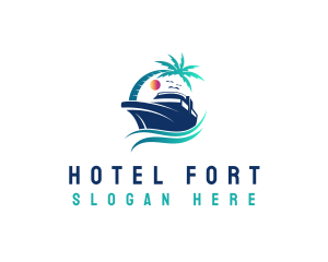 Yacht Beach Travel logo design