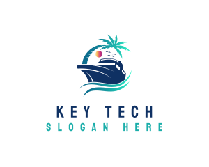 Yacht Beach Travel logo design