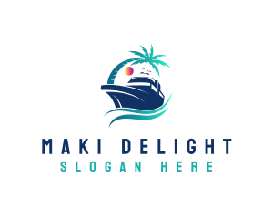 Yacht Beach Travel logo design