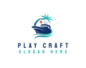 Yacht Beach Travel logo design