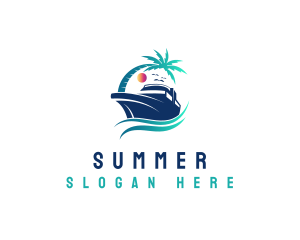 Yacht Beach Travel logo design