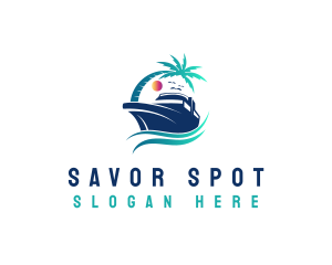 Yacht Beach Travel logo design