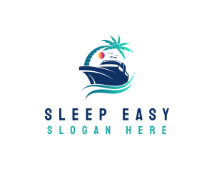 Yacht Beach Travel logo design