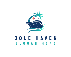 Yacht Beach Travel logo design