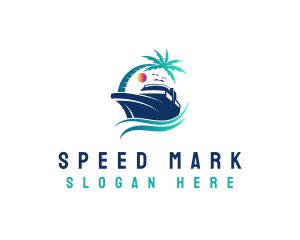 Yacht Beach Travel logo design