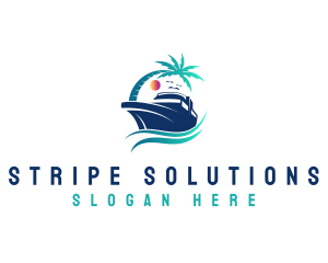 Yacht Beach Travel logo design