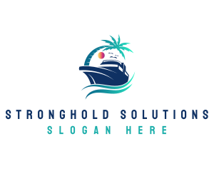 Yacht Beach Travel logo design