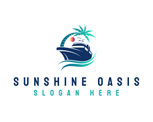 Yacht Beach Travel logo design