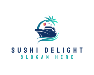 Yacht Beach Travel logo design