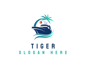 Wave - Yacht Beach Travel logo design