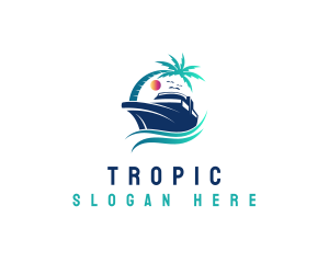 Yacht Beach Travel logo design