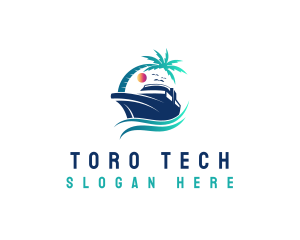 Yacht Beach Travel logo design