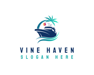 Yacht Beach Travel logo design