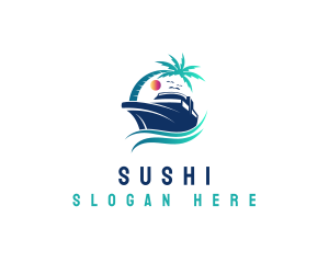 Yacht Beach Travel logo design