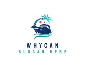 Vacation - Yacht Beach Travel logo design