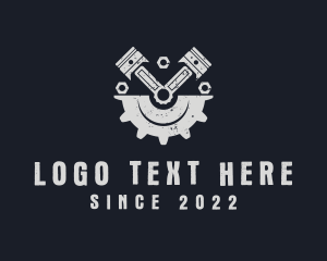 Mechanic - Piston Mechanical Tool logo design