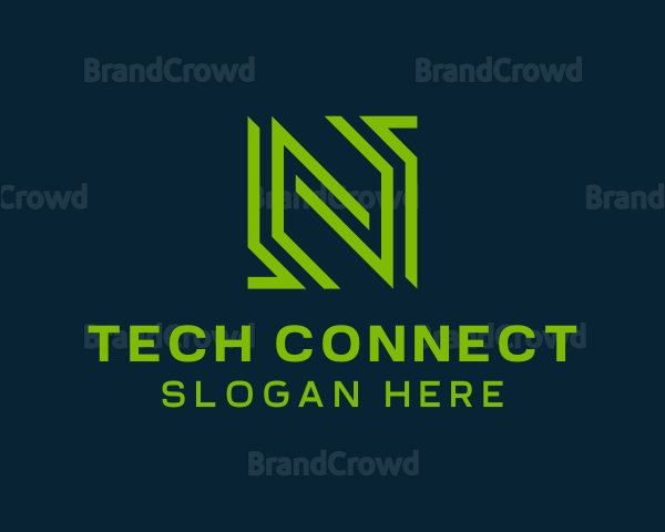 Tech Startup Letter N Logo