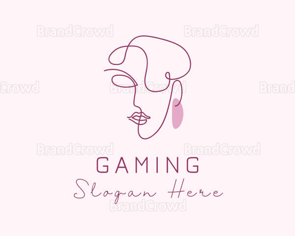 Female Earrings Jeweler Logo