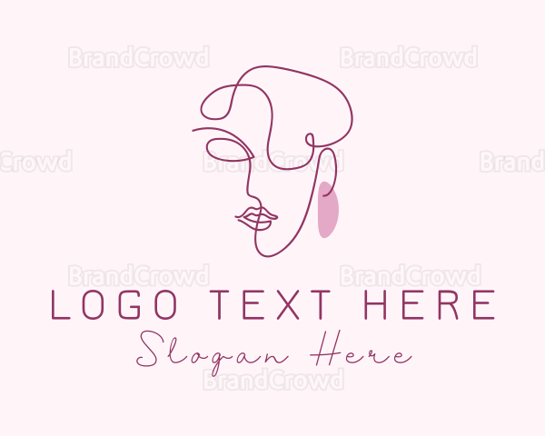 Female Earrings Jeweler Logo