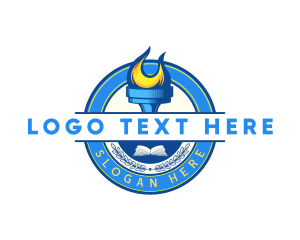 Learning - School Torch Academy logo design