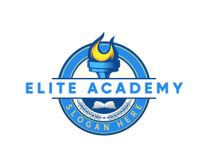 Academy - School Torch Academy logo design