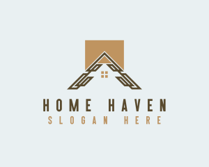 House Roofing Home Repair logo design