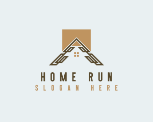 House Roofing Home Repair logo design