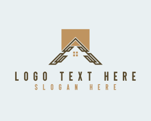 House Roofing Home Repair Logo