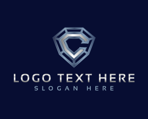 Builder - Industrial Diamond Letter C logo design