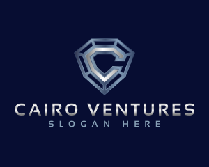 Industrial Diamond Letter C logo design