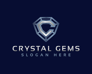 Industrial Diamond Letter C logo design