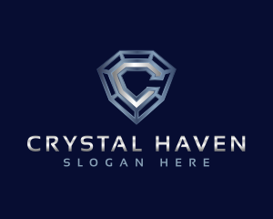 Industrial Diamond Letter C logo design