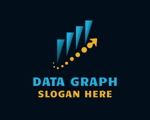 Statistics Stocks Graph logo design