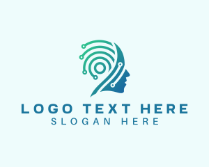 Humanoid - Mind Psychologist Tech logo design