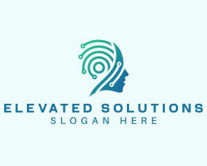 Mind Psychologist Tech logo design