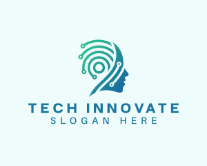 Innovate - Mind Psychologist Tech logo design