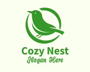 Nesting - Nature Bird Nest logo design