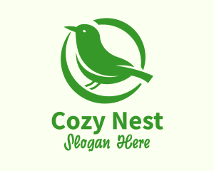 Nature Bird Nest logo design