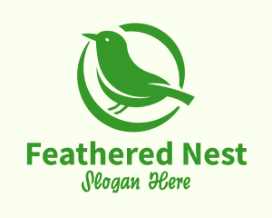 Nature Bird Nest logo design
